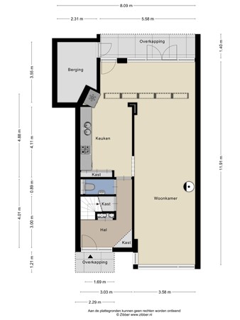 Floorplan - Berkenlaan 83, 5271 NE Sint-Michielsgestel